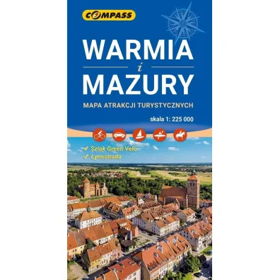 Mapa atrakcji turystycznych - Warmia i Mazury
