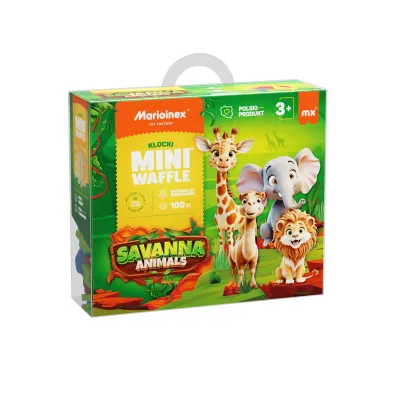 Mini Waffle KLOCKI KONSTR WAFLE MINI 100EL SAWANNA MARIO WB