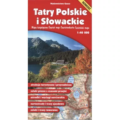 Tatry Polskie i Sowackie. Mapa turystyczna 1:40 000