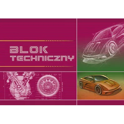 Kreska Blok techniczny A4 bia�y 10 kartek 10szt/opak