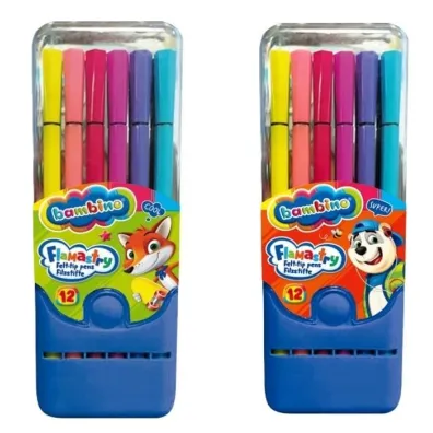 St. Majewski Flamastry w pude�ku plastikowym 12 szt.