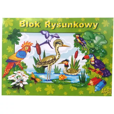 Kreska Blok rysunkowy A4/20 kartek - bia�y