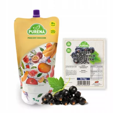 Purena Puree z czarnych porzeczek 100% 1 kg