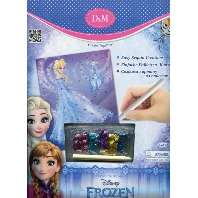 Revontuli Toys Oy Obrazek II Elsa cekiny Kraina Lodu. STNUX