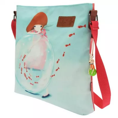 Santoro Torba na skos z nadrukiem - Little Fishes