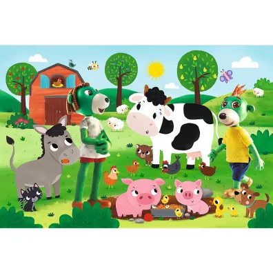 Puzzle maxi 24 el. Trefliki na wsi