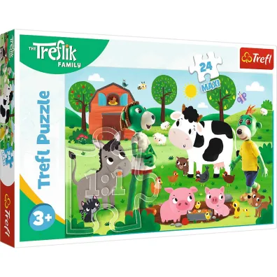 Puzzle maxi 24 el. Trefliki na wsi
