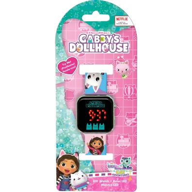 Zegarek cyfrowy LED Koci Domek Gabi KIDS EUROSWAN