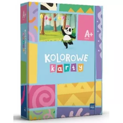 Kolorowe karty. Poziom A+. Czterolatek