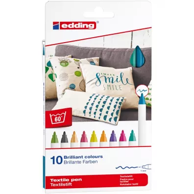 Edding Markery do tkanin 10 szt.