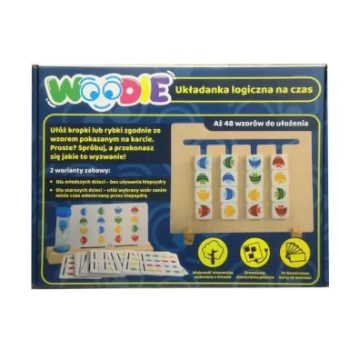 Drewniana ukadanka logiczna na czas Woodie Swede