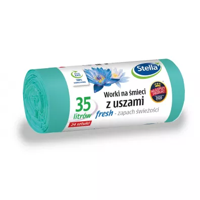 Stella Worki na mieci z uszami Fresh o wieym zapachu 35 L 24 szt.