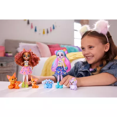 Enchantimals Rodzina Koale Lalka + figurki HNT61 Mattel