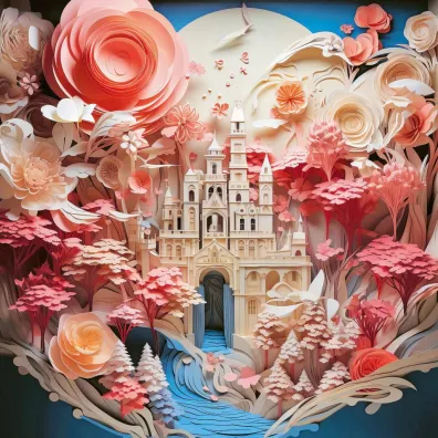 Puzzle 1000 el. Zamek z papieru, Victor Gavriloski Heye