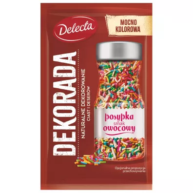 Delecta Posypka smak owocowy 30 g