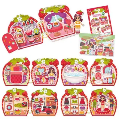 Busy book. Gra edukacyjna. Truskawkowy domek Emilii Roter Kafer