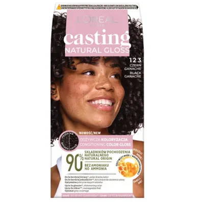 LOreal Paris Casting Natural Gloss krem koloryzujcy 123 Black Ganache