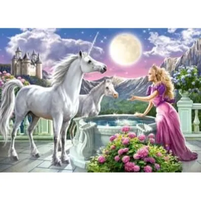 Puzzle 120 el. Ksi�niczka i jej Jednoro�ce Castorland