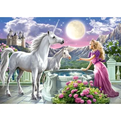 Puzzle 120 el. Ksi�niczka i jej Jednoro�ce Castorland