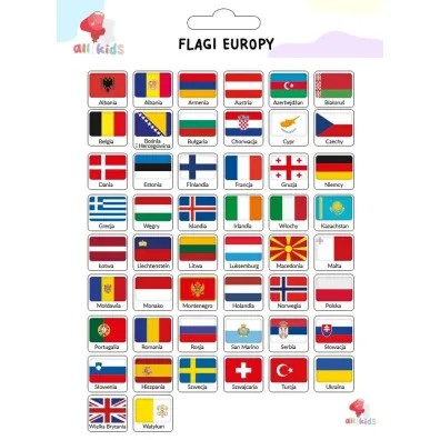 All4Kids Naklejki dla dzieci Flagi Europy