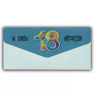 Trend Karnet-koperta Urodziny 18