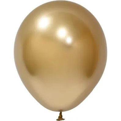 GoParty Balony lateksowe Chrome z�ote 25cm 50 szt