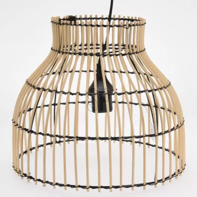 H&S Decoration Lampa sufitowa bambus Natural 31x26 cm