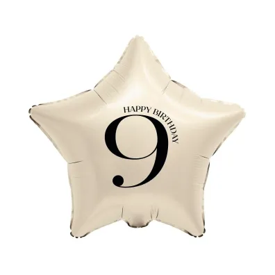 Godan BALON FOL GWIAZDA 9 KREM 44CM GO B/C