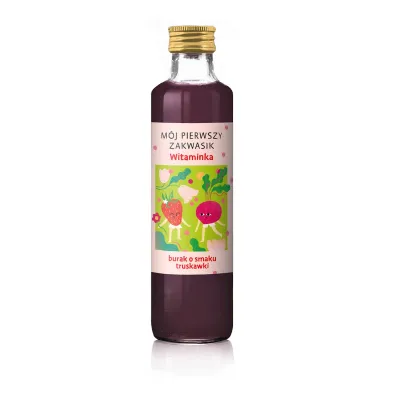 Delikatna Zakwas z burak�w o smaku truskawki dla dzieci 250 ml Bio
