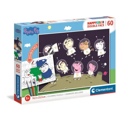 Puzzle 60 el. Happy color. �winka Peppa Clementoni