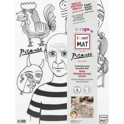 Funny Mat Transparent - Picasso. Mata do kolorowania wielokrotnego u�ytku Strigo