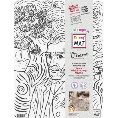 Funny Mat Transparent - Picasso. Mata do kolorowania wielokrotnego u�ytku Strigo