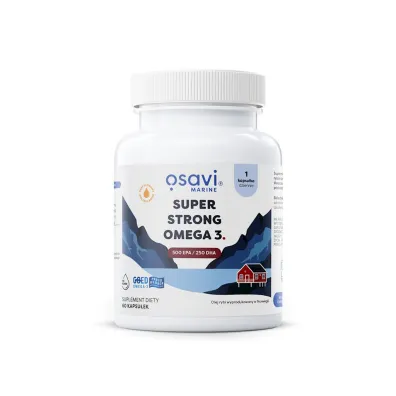 Osavi Omega-3 super strong Suplement diety 60 kaps.