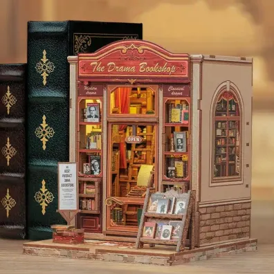 Puzzle Miniaturowy domek Book Nook W cieniu dobrej ksi��ki Habarri