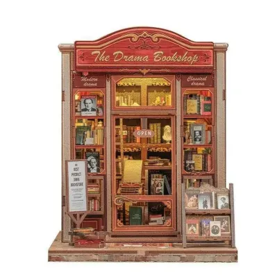 Puzzle Miniaturowy domek Book Nook W cieniu dobrej ksi��ki Habarri