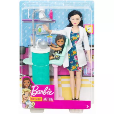 Lalka Barbie. Kariera - Dentystka FXP17 Mattel