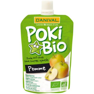 Danival Poki - przecier jabkowy bez dodatku cukrw 90 g Bio