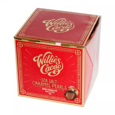 Willies Cacao Czekoladki Sea Salt Caramel Black Pearls 150 g