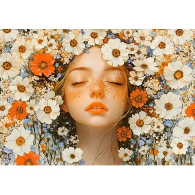 Puzzle 500 el. Spring Girl CASTORLAND  B-54183
