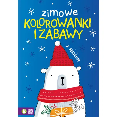 Zimowe kolorowanki i zabawy z misiem