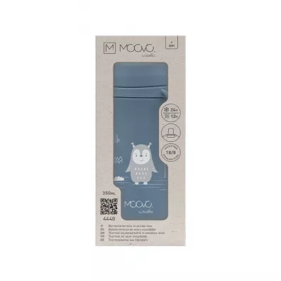 Nuvita Moovo, Bidon termiczny z ustnikiem Powder Blue 350 ml