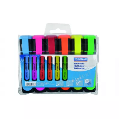 Donau Zestaw 6 zakre�laczy fluorescencyjnych 1-5mm