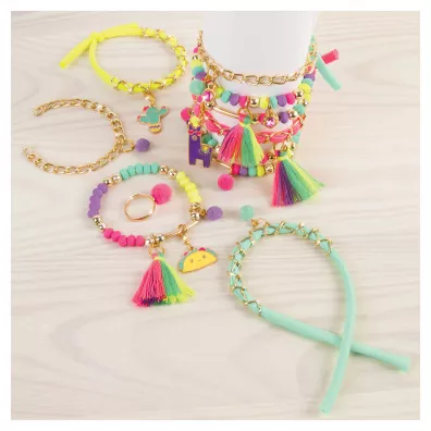 Zestaw do tworzenia bransoletek Neo-Brite Chains & Charms Make it real