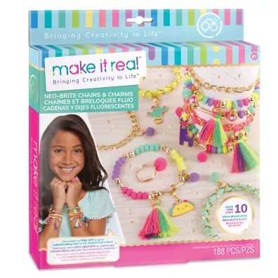 Zestaw do tworzenia bransoletek Neo-Brite Chains & Charms Make it real
