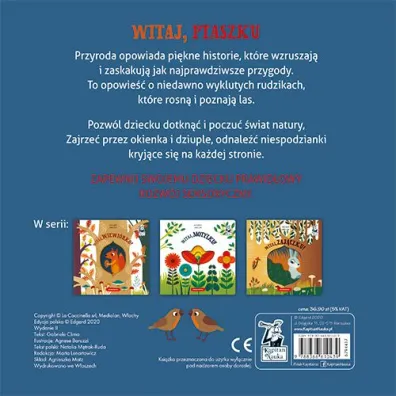 Witaj, ptaszku! Kapitan Nauka. Dotknij natury
