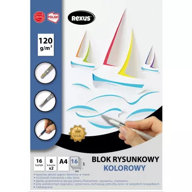 Beniamin Blok rysunkowy kolorowy A4 16 kartek