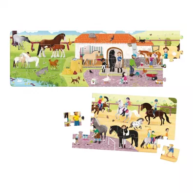 Puzzle panoramiczne 60 el. Stadnina Bright Junior Media