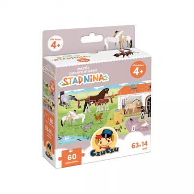Puzzle panoramiczne 60 el. Stadnina Bright Junior Media