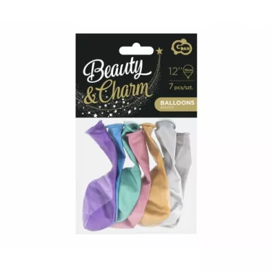 Godan Balony Beauty&Charm platynowe CB-7LMX 7 szt.