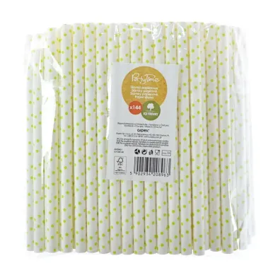 Arpex S�omki papierowe shake ��te 8mm 144 szt.